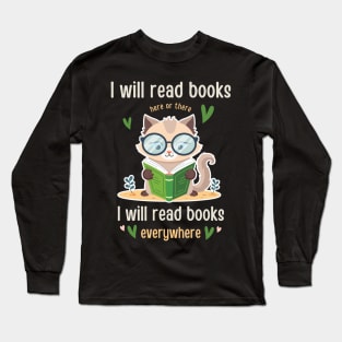 I Will Read Books  Bookish Bookworm  Readers Funny Book Lovers Long Sleeve T-Shirt